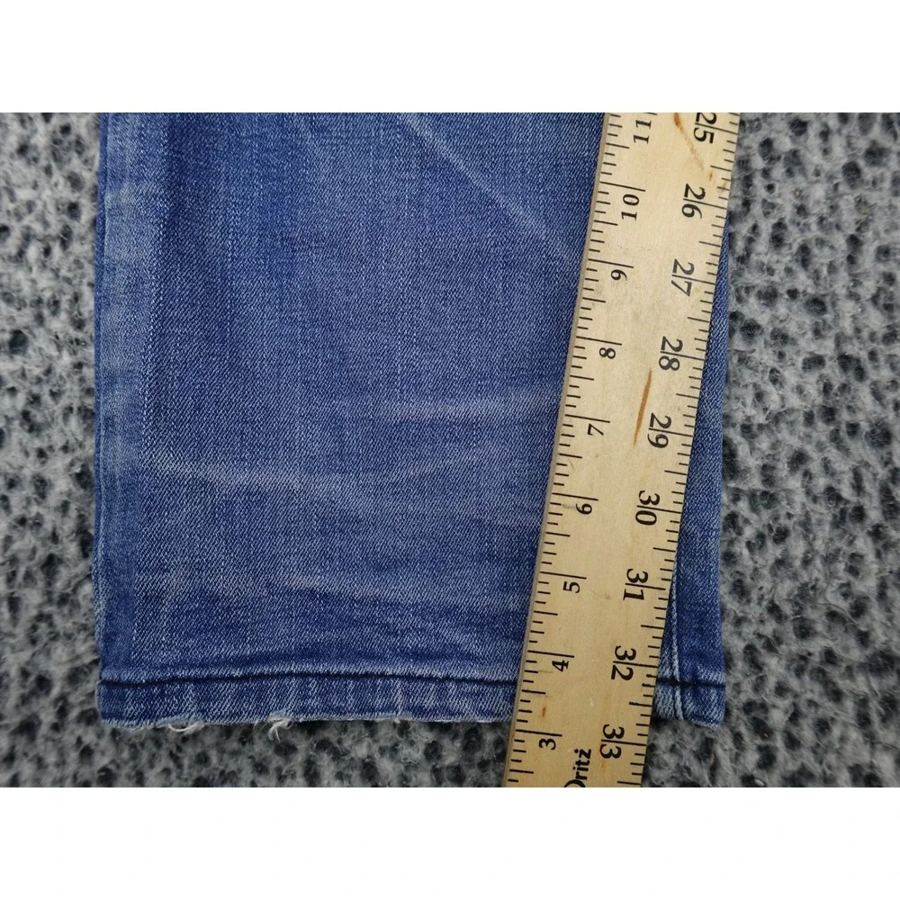 DPSR Denim Peoples Republic Jeans Mens XL Blue Straight Leg Faded Distressed